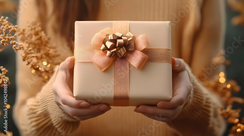 A person holding a beautifu...