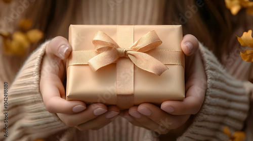 A person holding a beautifu...