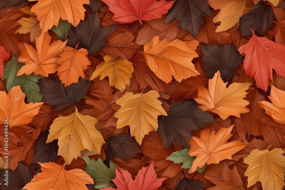 A vibrant collection of autumn leaves in shades of orange, yellow, and brown, creating a rich, textured background. A vibrant collection of autumn leaves in shades of orange, yellow, and brown, creating a rich, textured background.