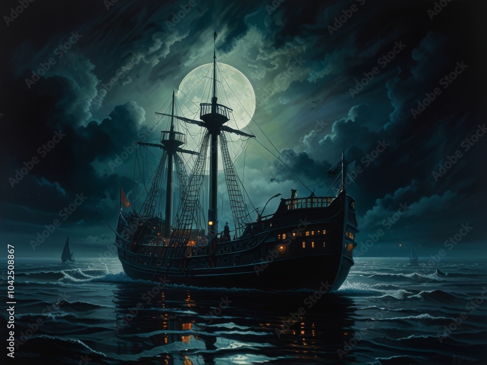 Fototapeta premium Sailing Into the Twilight