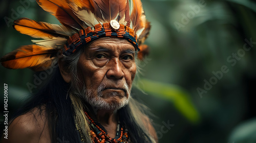 Elderly man wearing traditi...