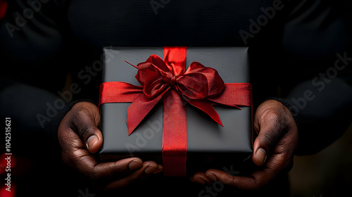 A person holding a beautifu...