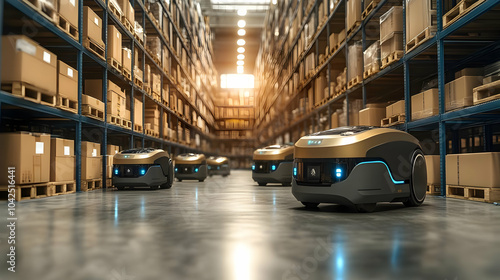 Automated robots navigating...