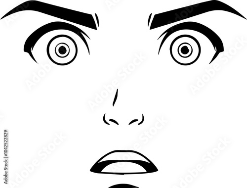 surprised expression