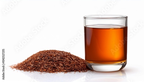 Rooibos Tea on white background isolated. Beverage. Drink.