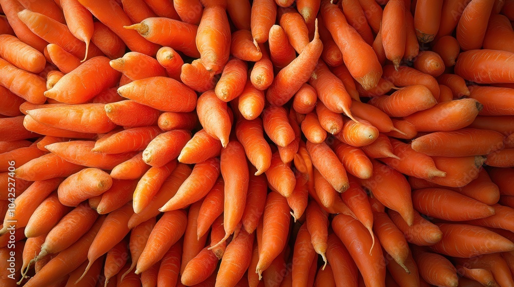A bunch of carrots are piled up in a bunch A bunch of carrots are piled up in a bunch