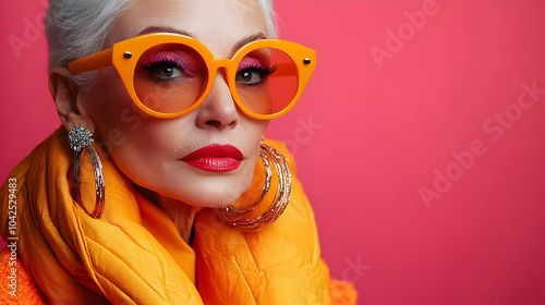A stylish older woman with ...