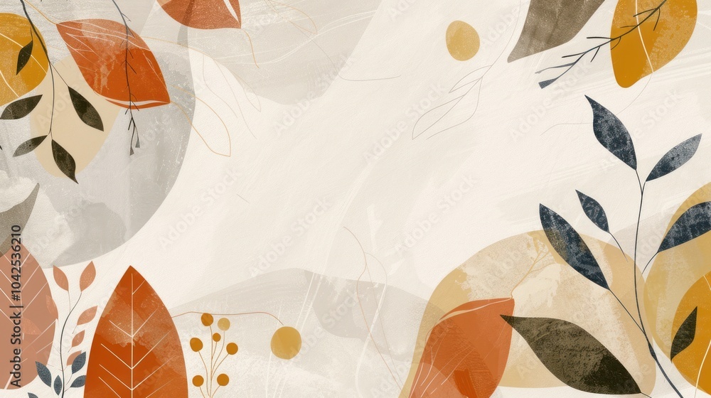 Abstract Autumn Leaf Background Abstract Autumn Leaf Background