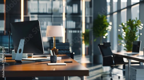 Wallpaper Mural Modern Office Workspace Torontodigital.ca