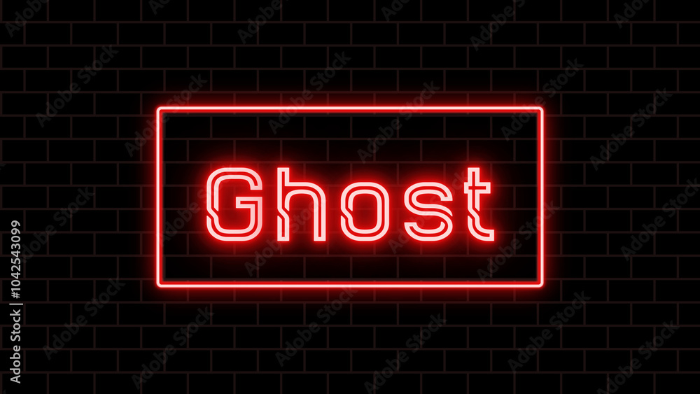 Ghost のネオン文字 Ghost のネオン文字