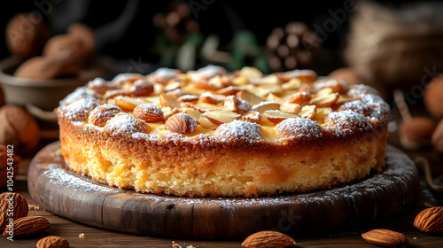 A beautifully baked almond ...