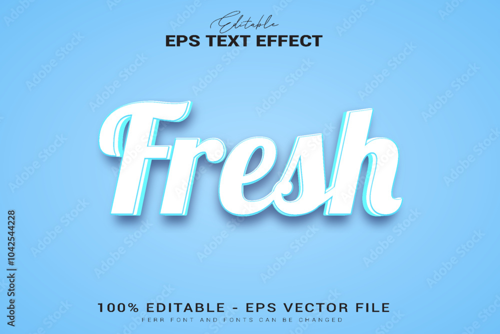 Printfresh 3d text effect vectors editable, Printfresh 3d text effect vectors editable,