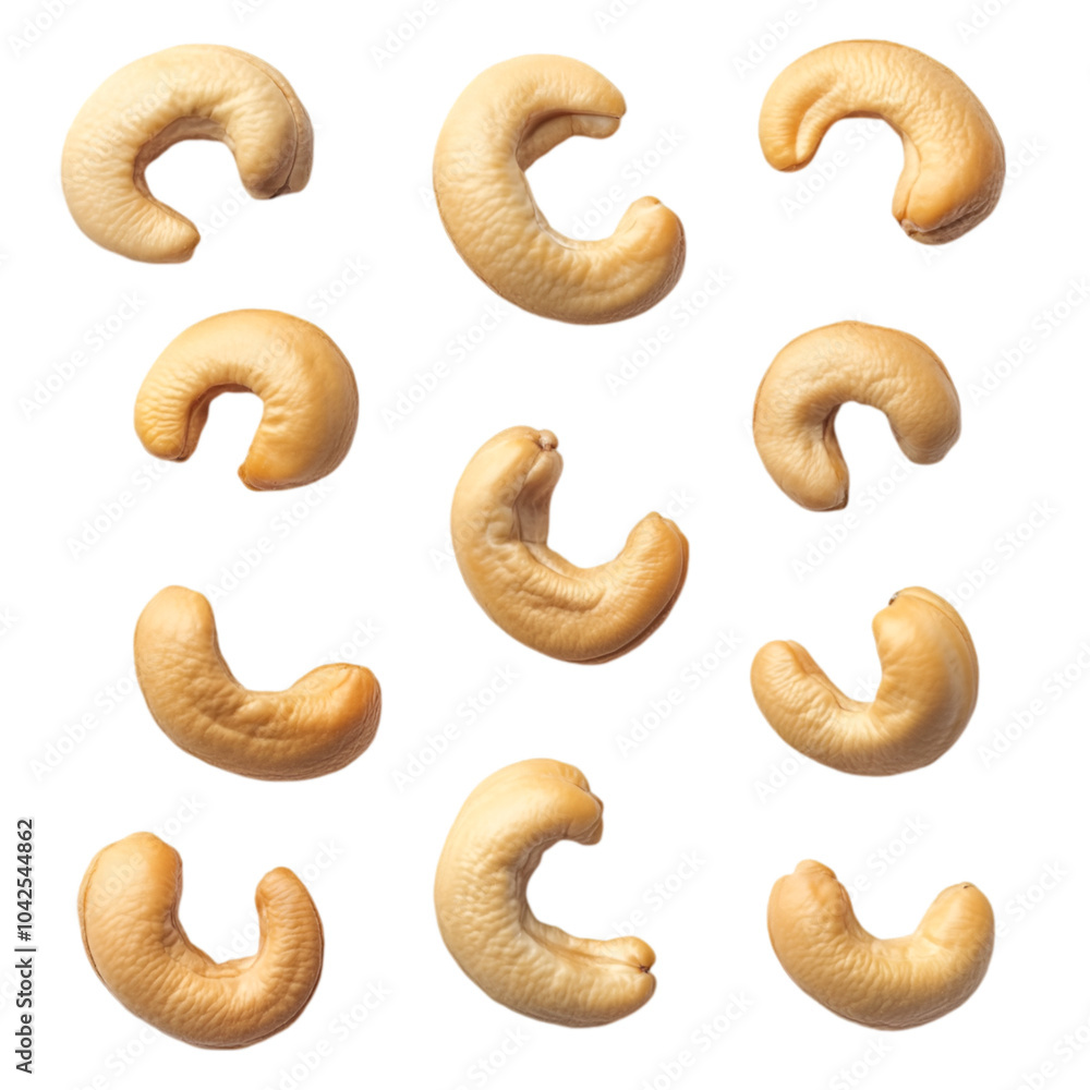 Natural cashew isolated on transparent and white background. PNG cutout. natural cashew, cashew nut, cashew transparent background, cashew PNG cutout, isolated cashew, raw cashew nut, organic cashew, 