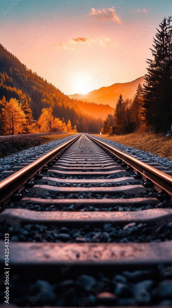 Fototapeta premium Travel photography hobby, vibrant colors, scenic routes, dynamic action, inviting