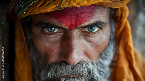 Close-up portrait of a man ...