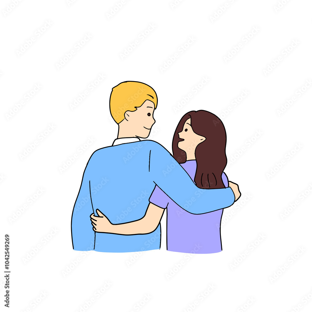 Couple vector illustration Couple vector illustration