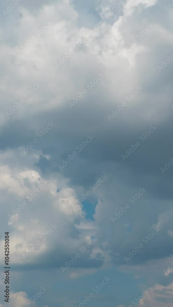 Beautiful summer day sky with fluffy white clouds time lapse in bright blue atmosphere. Beautiful summer day sky with fluffy white clouds time lapse in bright blue atmosphere.