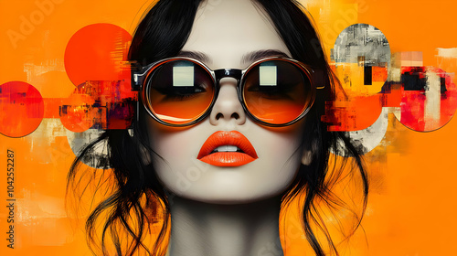 Stylish woman in sunglasses...