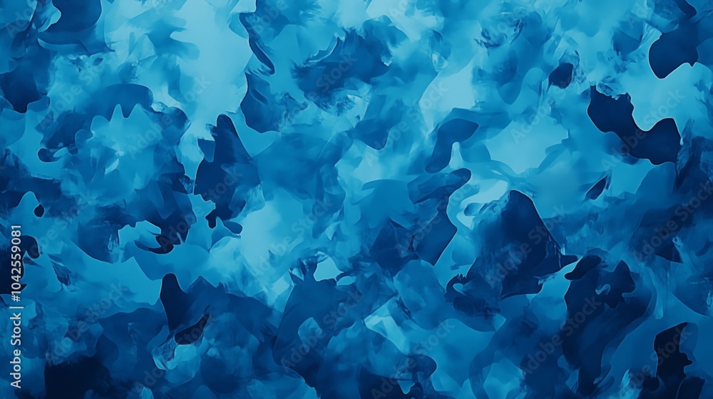 Dynamic Blue Abstract Art with Fluid Oceanic Patterns Dynamic Blue Abstract Art with Fluid Oceanic Patterns