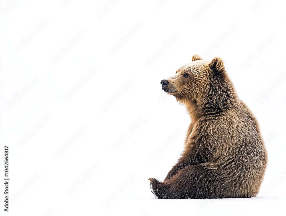 Obraz premium bear isolated on white background