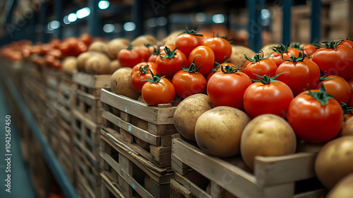 Fresh tomatoes and potatoes...