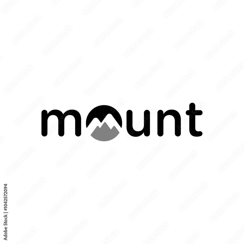 Typography Text Mount Logo Design Inspiration Typography Text Mount Logo Design Inspiration