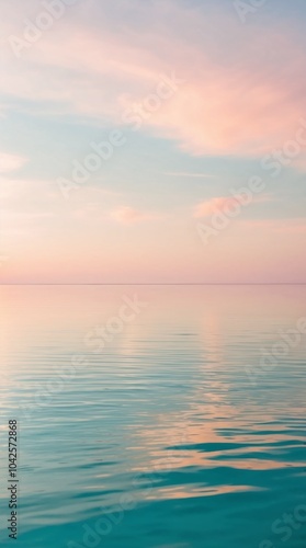 sunset over the sea pink landscape. Generative ai