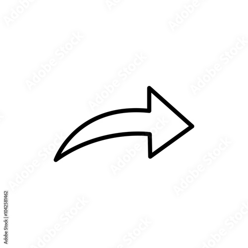 Free Download Forward icon Flat art illustration in outline - GFXLoad
