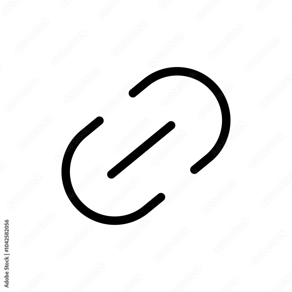 Link icon Flat art illustration in outline Link icon Flat art illustration in outline