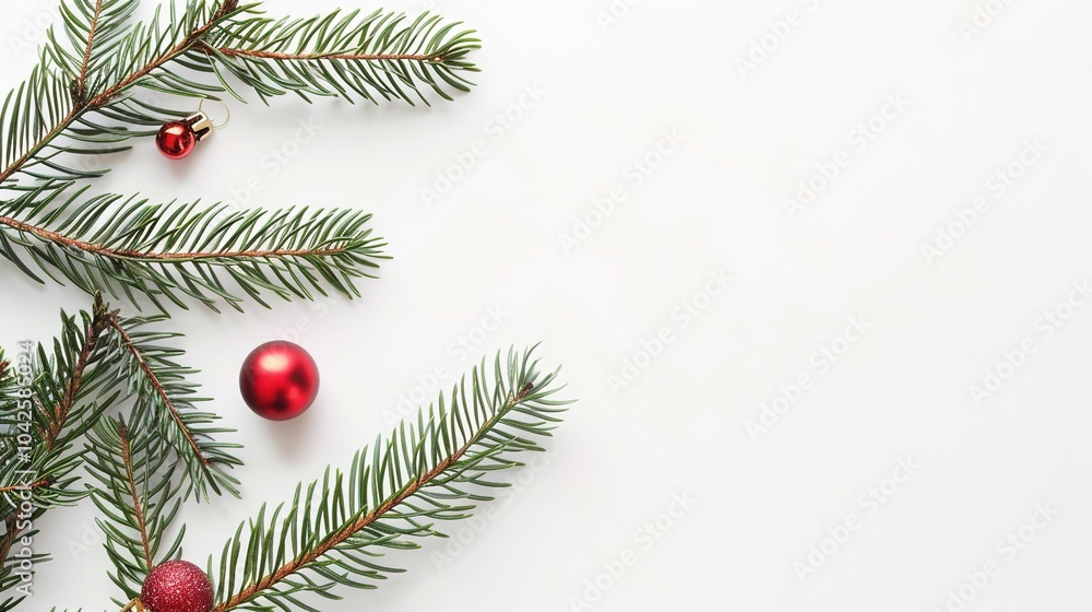 Christmas decoration on white background - a festive and charming sight. This image showcases beautiful Christmas decorations against a pure white backdrop, creating an atmosphere of holiday cheer and Christmas decoration on white background - a festive and charming sight. This image showcases beautiful Christmas decorations against a pure white backdrop, creating an atmosphere of holiday cheer and