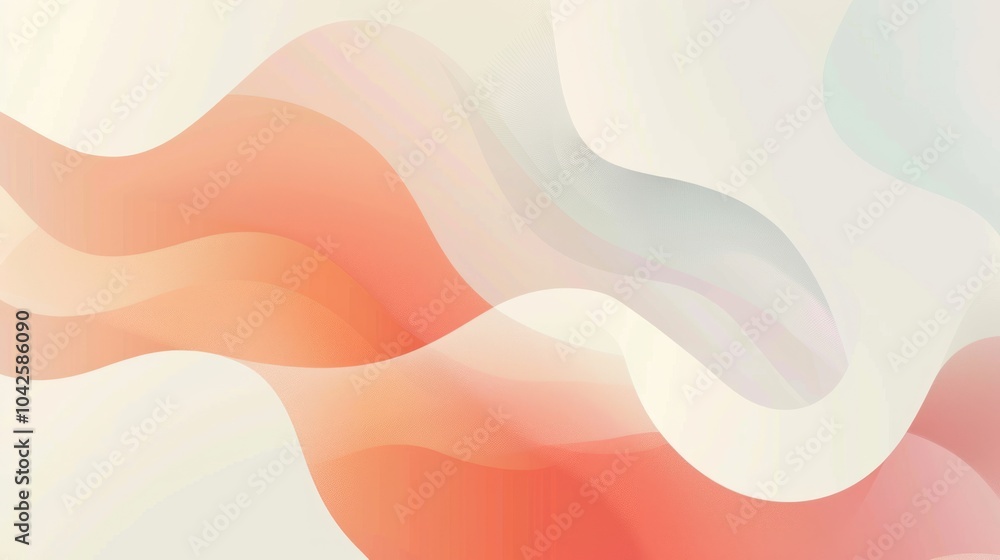 Obraz premium Abstract Pastel Waves Background