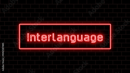 Interlanguage のネオン文字 photo