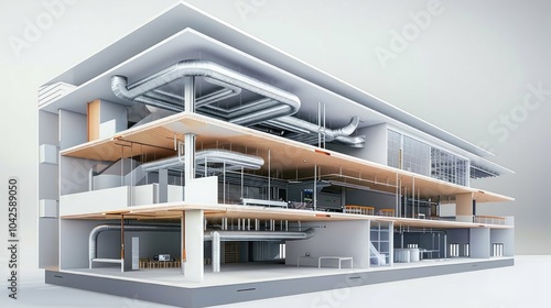 Cross-section of Building