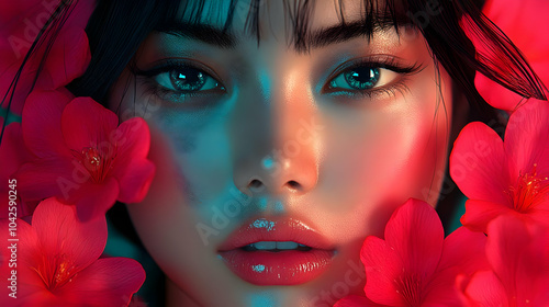 Close-up portrait of a pers...