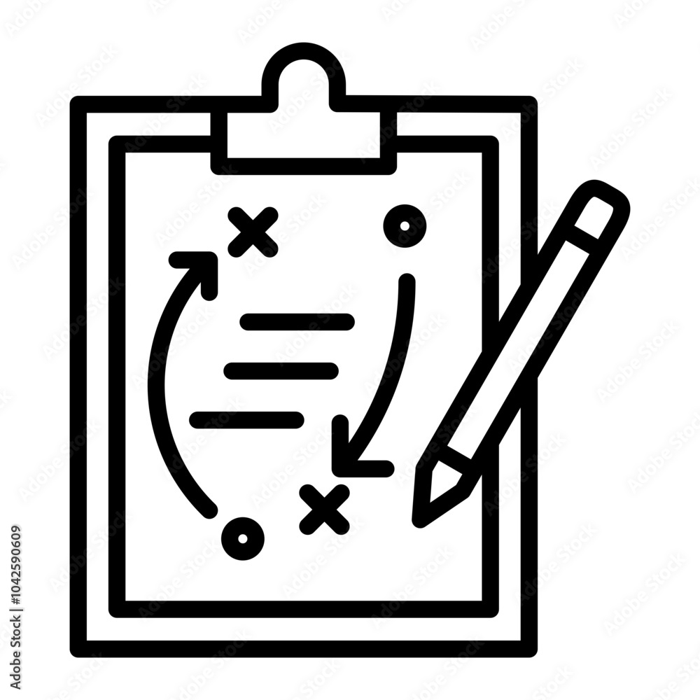 Obraz premium Action Plan Icon