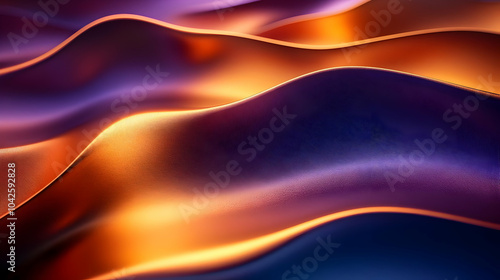 Abstract waves of color in ...
