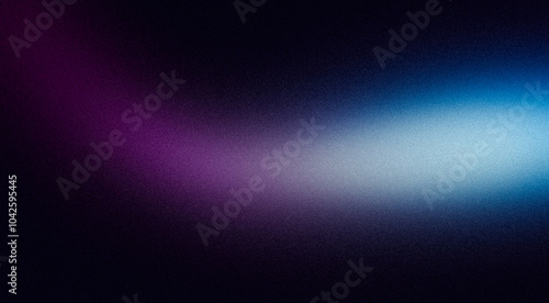 Abstract dark glowing color flow grainy backdrop design, purple pink blue black color wave on dark noisy gradient, website header, cover, banner, poster.