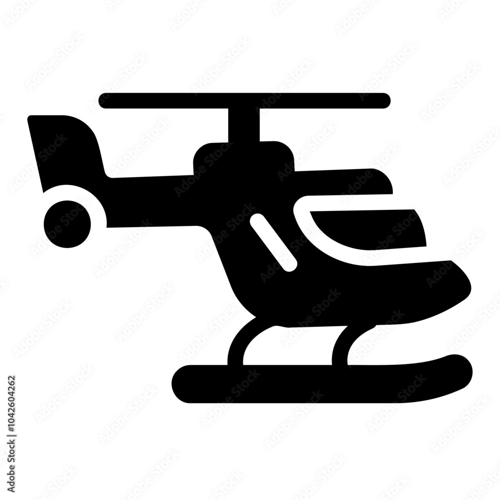 military helicopter Solid icon military helicopter Solid icon