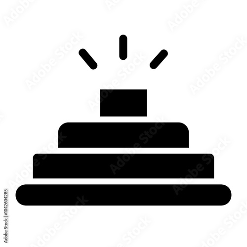 land mine Solid icon