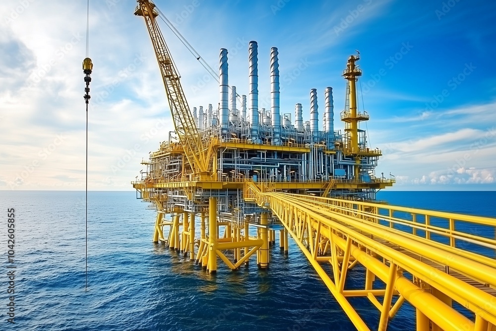 oil rig in the sea for energy oil rig in the sea for energy