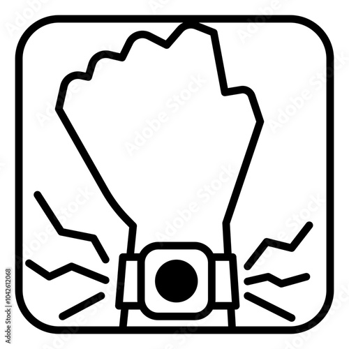 Good things icon, black and white
