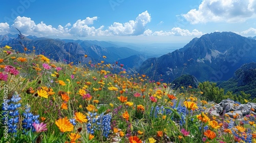 Mountain Meadow Landscape