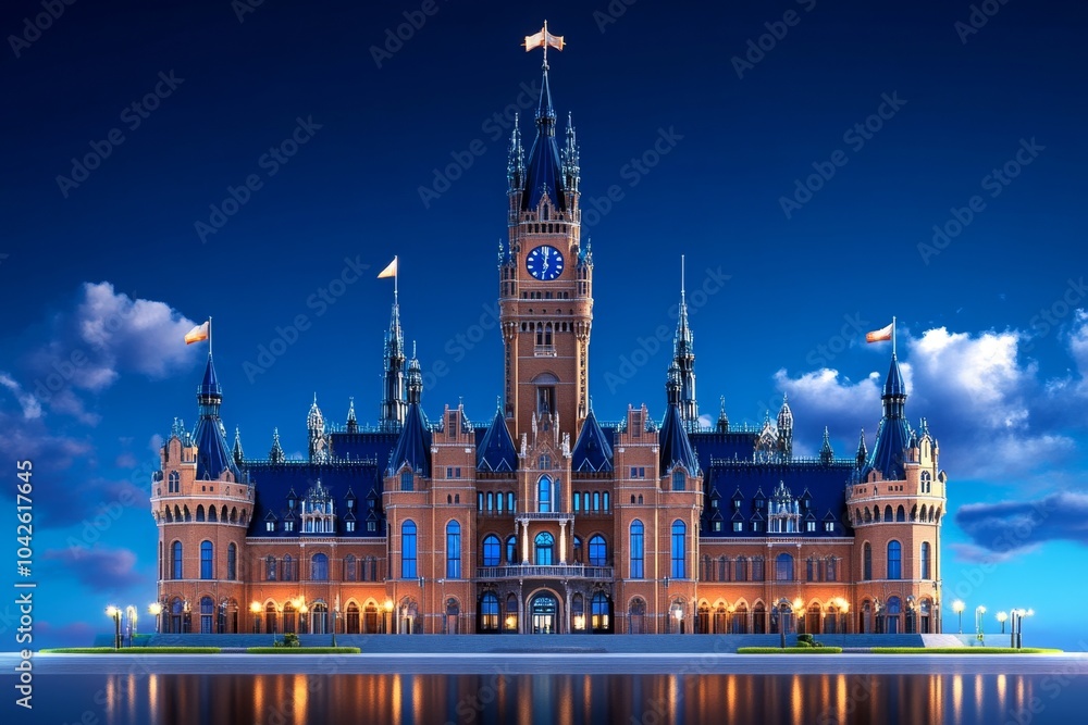 Minimalist outline of The Peace Palace, with clean lines and simple details, symbolizing its importance in world diplomacy Minimalist outline of The Peace Palace, with clean lines and simple details, symbolizing its importance in world diplomacy