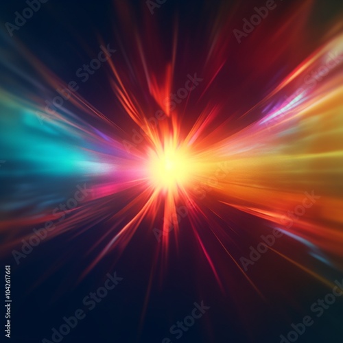 abstract background with rays