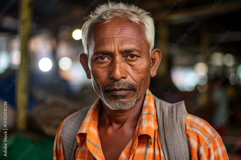 Portrait of an old indian man with a beard and mustache. Portrait of an old indian man with a beard and mustache.