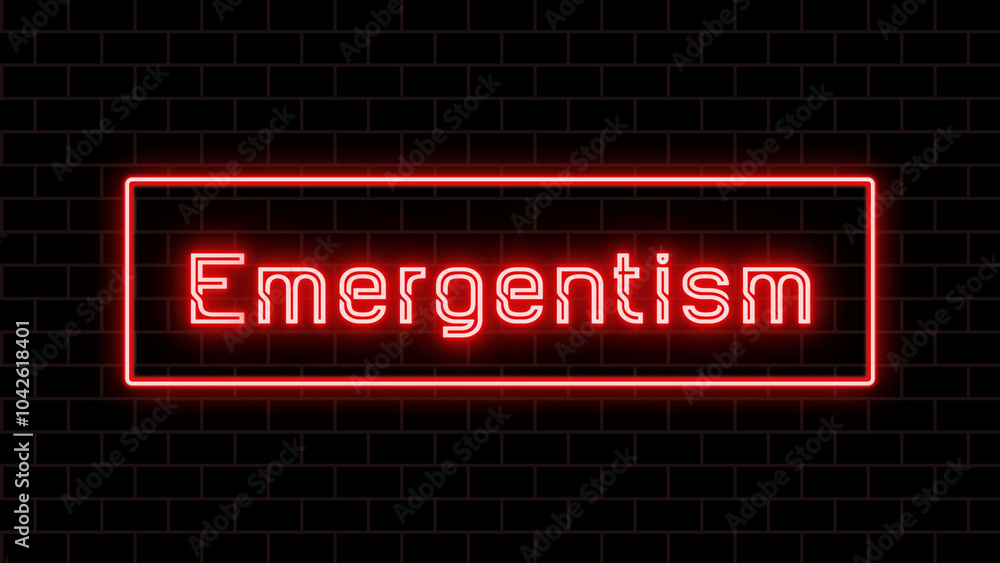 Emergentism のネオン文字 Emergentism のネオン文字