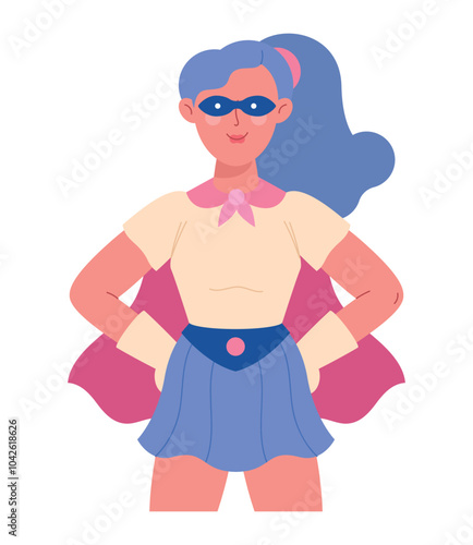 girl power strong woman portrait