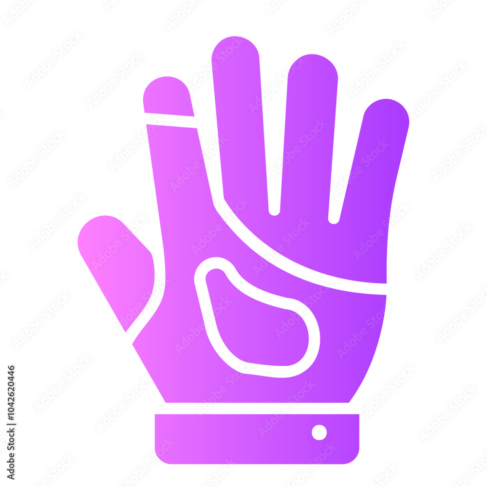 Obraz premium gloves Gradient icon