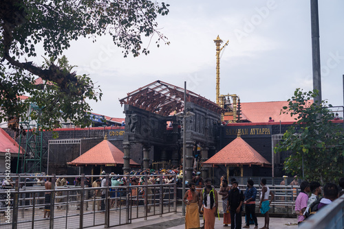 Shabarimala,Kerala,India 18 may 2024 :Sabarimala Lord ayyappa temple Kerala  photo