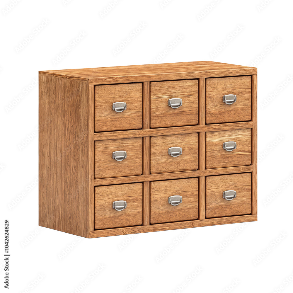 Wooden Storage Cabinet with Nine Drawers Wooden Storage Cabinet with Nine Drawers